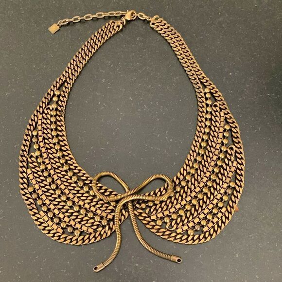 Rare Dannijo Stella Vintage Rocker Necklace – Chain Collar, Celebrity Favorite - Picture 7 of 9